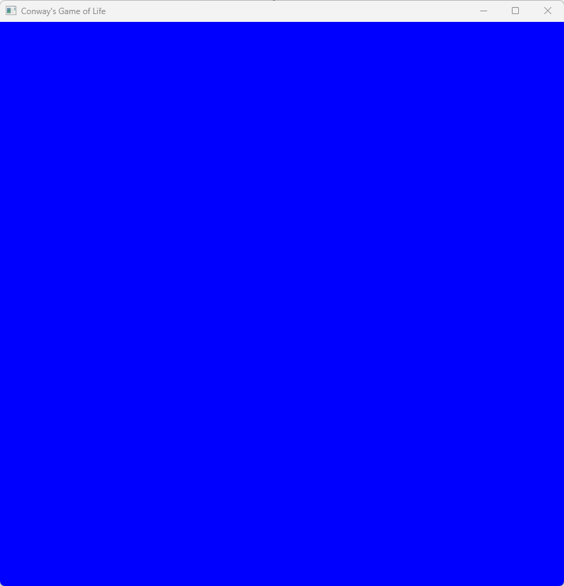 Very blue screen